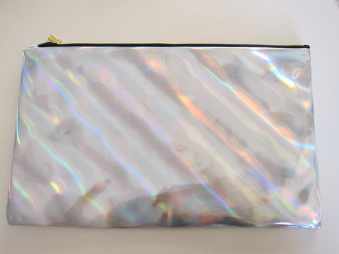 Super Oversize Holographic Clutch - HELLO PARRY Australian Fashion Label 