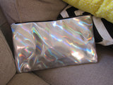 Super Oversize Holographic Clutch