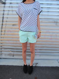 Sino Polka Dot Print Top