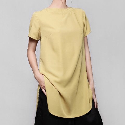 Yellow Luna Tunic Top