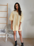 Jenna Shirt Dress -Yellow Gingha