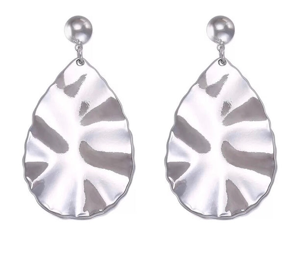 ANGELA STATEMENT EARRINGS-SILVER
