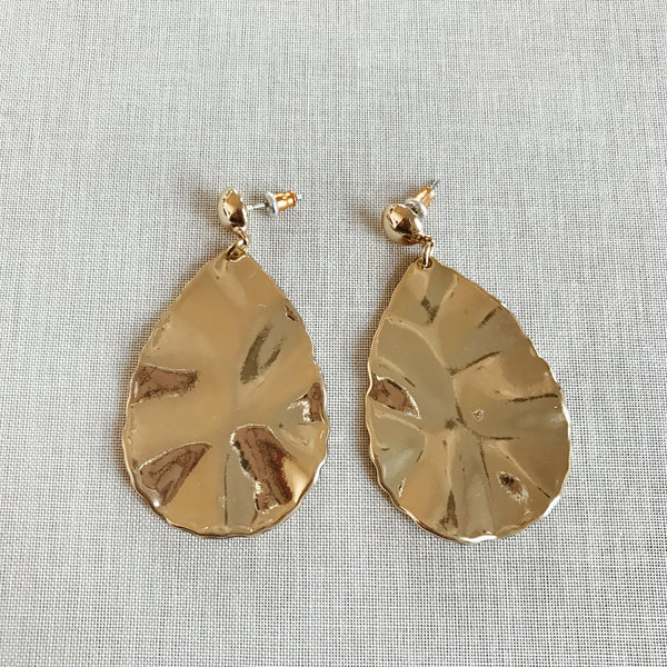 ANGELA STATEMENT EARRINGS-GOLD