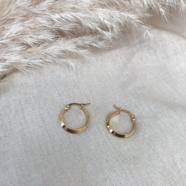 Tori Small Ridged Hoops