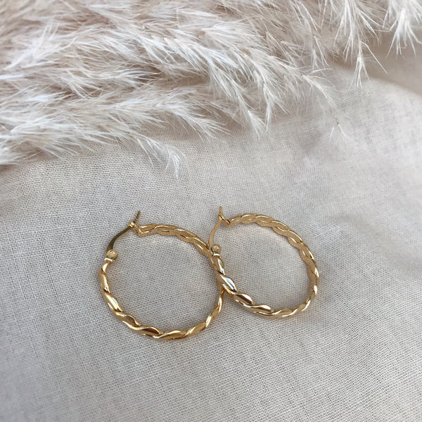 Saskia Plaited Hoops