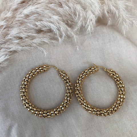 Florence XL Pebbled Hoops