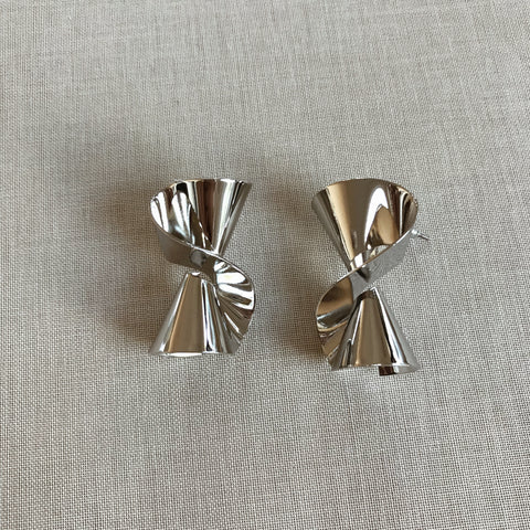 JEAN-MARIE STATEMENT EARRINGS- SILVER