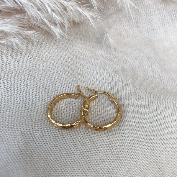 Zara Check Detail Hoops