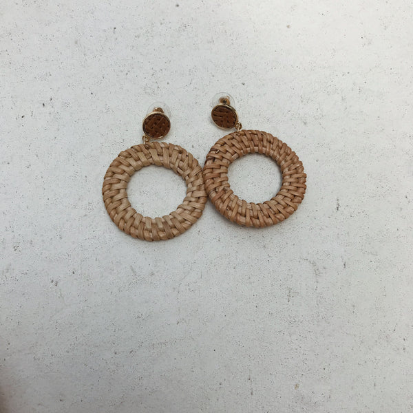 Matteo Tan Earrings - Large