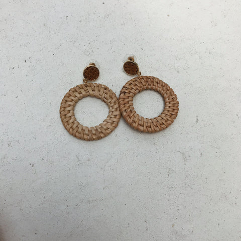 Matteo Tan Earrings - Large