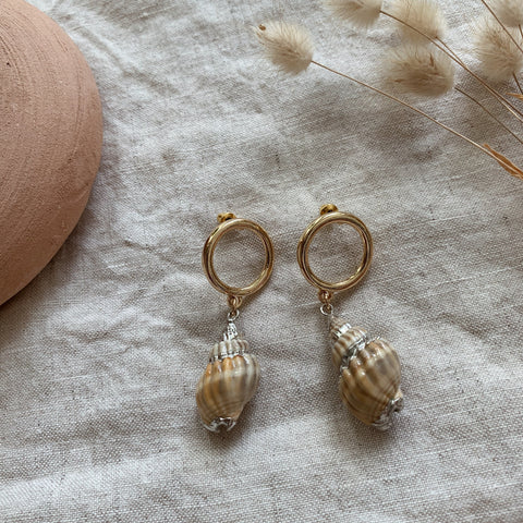 Luella Conch Shell Earrings