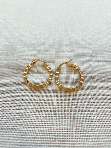 Sloan Hammered Hoops