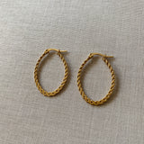 Saint Flat Chain Hoops