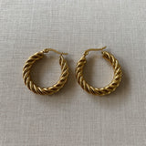 Yasmin Textured Hoops