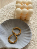 Yasmin Textured Hoops