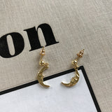 Half Moon Face Earrings