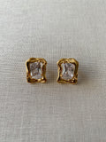Gia Gemstone Luxe Earrings - Crystal