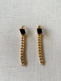 Olivia Gemstone Drop Luxe Earrings - Sapphire