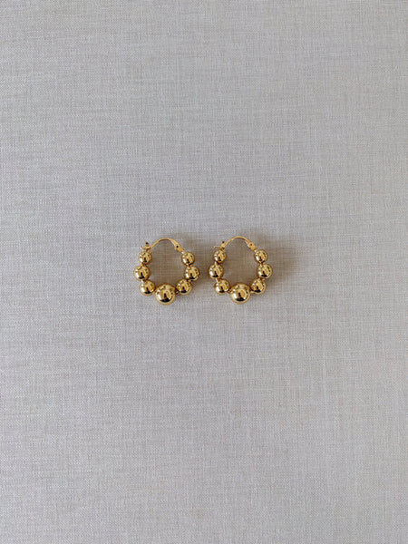 Rylee Bobble Hoop Luxe Earrings