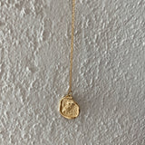 Owl Gold Coin Necklace