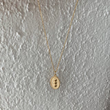 Oval Dot Pendant Necklace