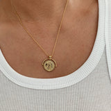 Goddess Pendant 14K Necklace