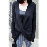 Kacie Black Twist Knit Sweater - HELLO PARRY Australian Fashion Label 