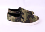 Landon Army Print Slip On Shoes