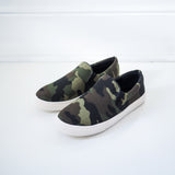 Landon Army Print Slip On Shoes