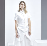 Layered Drapery Shirt - HELLO PARRY Australian Fashion Label 