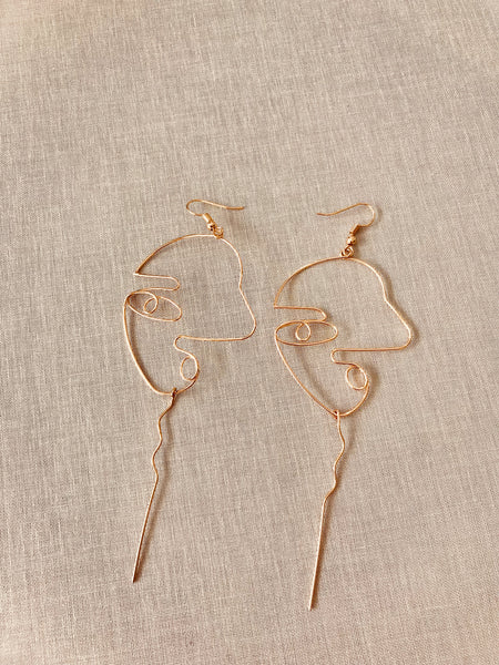Lucien Art Line Earrings