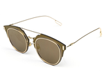 Luxembour Thin Frame Sunglasses - Gold - HELLO PARRY Australian Fashion Label 