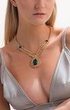 Sophia Gold Chain Statement Necklace
