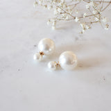 Mila Double Pearl Earrings