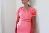 Mischa Cut-out Neon Orange Dress