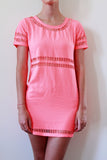 Mischa Cut-out Neon Orange Dress