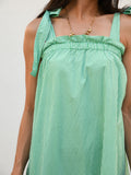Nadia Gingham Maxi Dress- Green