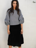 Naomi Gingham Ruffle Top