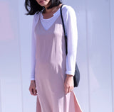Omalia Silky Slip Dress -Dusty Pink