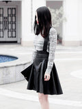 Cassie Suspender Flare Skirt - HELLO PARRY Australian Fashion Label 