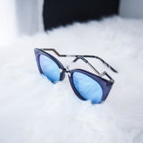 Malta Cat Eye Sunglasses- Blue