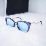 Malta Cat Eye Sunglasses- Blue