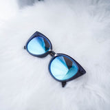 Malta Cat Eye Sunglasses- Blue - HELLO PARRY Australian Fashion Label 