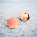 Russia Mirrored Cat Eye Sunglasses