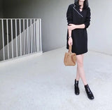 Elsie Asymmetrical Piped Tuxedo Dress - HELLO PARRY Australian Fashion Label 