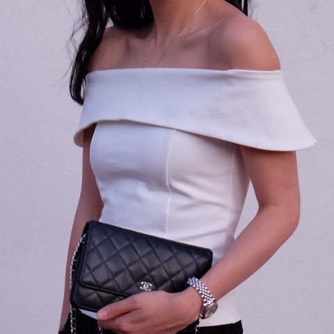 Velma Folded Off The Shoulder Top - HELLO PARRY Australian Fashion Label 