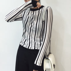 Allegra Combo Stripe Long Sleeve Top - HELLO PARRY Australian Fashion Label 