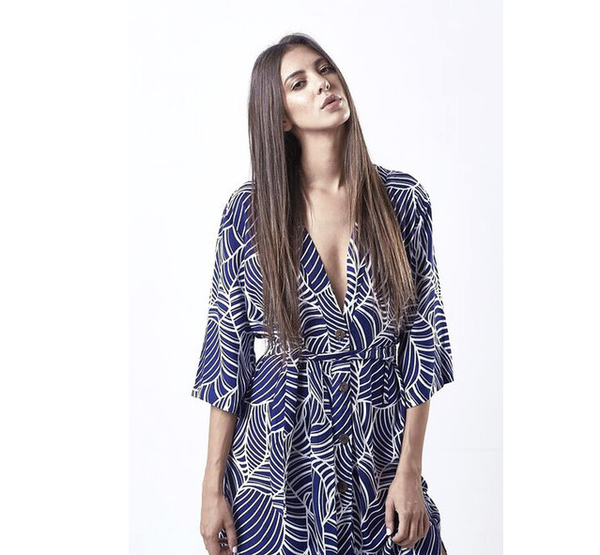 Print Elliptic Kimono - HELLO PARRY Australian Fashion Label 