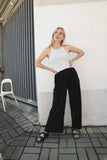 Priya Pleated Pants-Black