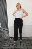 Priya Pleated Pants-Black